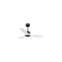 Klassfan - Modulo Slim - Super destratificateur et ventilateur dc 106 cm noir pales bois blanc idéal 10 à 20 m²
