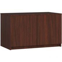 Akord - Altillo para armario S90 Wenge 90 cm 2 puertas frente en color Wenge 2 estantes 90x51x55 cm