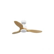 Klassfan - Modulo Ventilateur de plafond pour chambres blanc et bois massif clair 10 à 25 m² KLDC4SlimP5Sw