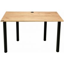 Möbelsystem - Bureau de jeu, système de gestion des câbles / chemin de câbles:marron