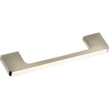Siro - Möbelgriff Nestor Schubladengriff LA128 B140mm Griff zn vernickelt geschliffen