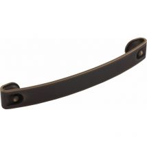 Griff Flexo la 160mm - Möbelgriff Breite 185,8mm - Schrankgriff im Industrie-Look, Zinkdruckguss Bronze industriell - Estamp