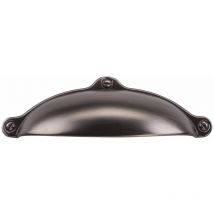 5er Pack - Muschelgriff ERIKA BA 64 mm Titan gebürstet