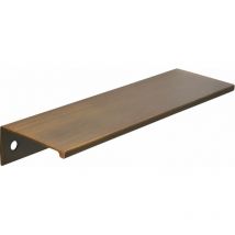Griffleiste Möbelgriff Crevan la 48 mm, l 145 mm, Alu Messing schwarz gebürstet