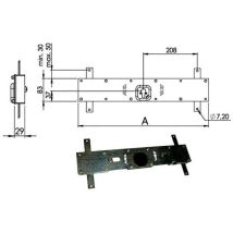 Serratura Bascule Spranga Cilindro 156B/C Moia