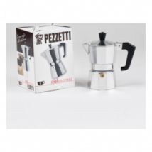 Italexpress Caffettiera Moka 1 Tazza Alluminio-Nero - Pezzetti