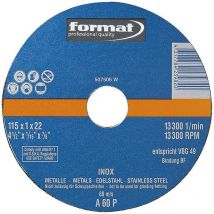 Disco di taglio destro per acciaio inossidabile 125x1mm