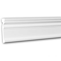 Profhome Decor - Moldura para pared 151347 Profhome Perfil de estuco Moldura decorativa Moldura decorativa pared estilo Neoclasicismo blanco 2 m