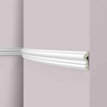 NMC - Moldura para pared Z1360 Flex arstyl Noel Marquet Moldura decorativa flexible Perfil de estuco diseño atemporal clásico blanco 2 m