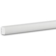 Moldura para pared Profhome 651809 Friso Perfil de estuco Moldura decorativa diseño moderno blanco 2 m