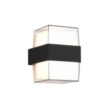Molina Applique Da Esterno In Fusione Alluminio Antracite Doppio Diffusore Quadrato h. 10,5Cm Ip54