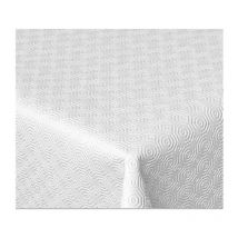 Mollettone per tavolo h. 138 cm. bianco/bianco. Prezzo al metro.