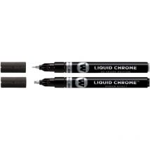 Liquid chrome MO703115 Marqueur peinture chrome 1 mm, 3 mm R421192 - Molotow