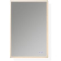 Mog Casa - Moments of Glass Espejo de Banho Rectangular con Iluminacion led, Espejo de Pared 80x120cm, Interruptor Tactil, Iluminaci n empotrada con