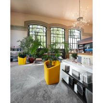 Slide - Mon Amour Verde malva Vaso decorativo in polietilene originale colorato giardino di design esterno interno bar ristorante hotel