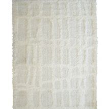 MONADE - Tapis reliefs deux épaisseurs crème 195x275