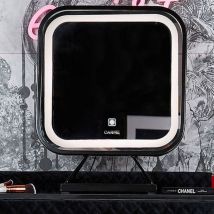Monaco Nights Black led Touch Sensor Mirror