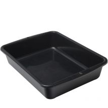 Ojo de albañil de plástico negro Mondelin 10 litros (45x33x9.5 cm)