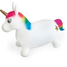 Ballon sauteur - Animal sauteur ... chevaucher - Licorne - Longueur 65cm - Mondo