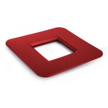 Tavolo Quadrato Rosso Mediterraneo