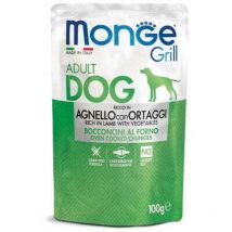 Monge Dog Grill Adult Brocken Mit Lamm Und Gemüse 100g