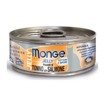 Natural Superpremium Jelly per Gatto da 80 gr Tonno Bonito e Salmone - Monge