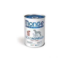Monoprotéique Solo Agneau Aliment Humide pour Chiens 12 x 400 g - Monge