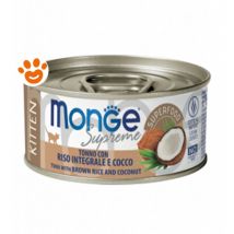 Supreme per Gatti Kitten al Tonno con Riso Integrale e Cocco da 80 gr - Monge