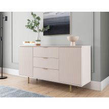 Bestmobilier - Monica - buffet - beige - 150 cm