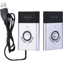 Tonchean - Moniteur de conversation bidirectionnel, sonnette vocale, moniteur de conversation bidirectionnel avec 1 bouton d'unité extérieure, 1