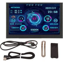 Kkmoon - Moniteur de température avec écran - Composants électroniques, écran lcd - Noir et bleu - Écran ips 5 pouces - Angle de vision 178°