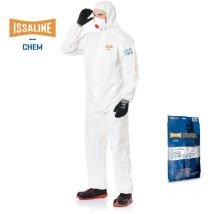 Issaline 08290 Einweg-Chemieoverall Kat. iii Typ 5.6 Weiß l