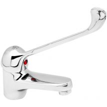Monocomando lavabo con leva clinica serie ines ( Hydra ll) cromo