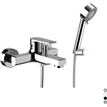 Monocomando Vasca Esterno Con Accessori Linea Artic Nichel Spazzolato