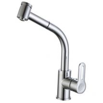 Dp Griferia - Grifo monomando extraible de caño alto para fregadero modelo Mandarina