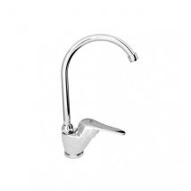 Monomando de lavabo con caño alto de la serie Joy, cromado.