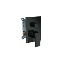 Grifo empotrado 3 vías negro mate [ Imex