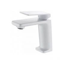 Mice - Grifo de lavabo Monomando - griferia de baño para lavamanos - Color Blanco Mate