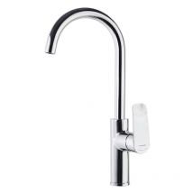 Grifo de Fregadero de Cocina Monomando con Caño Alto Cromado con Sistema S2 de Ahorro de Agua Serie New Fly - Cromo - Ramon Soler