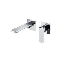 Imex Products - Mice - Grifo empotrado de lavabo monomando con caño y maneta - Grifos empotrados para baño Color Cromado