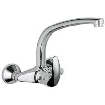 CIS - Einhebel-Spültischbatterie Wandmontage hoher Auslauf Chrom 23606 enkel