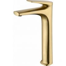 Imex - Robinet de lavabo haut avec mitigeur Modèle delos Couleur Or fini en Or brossé [ ]