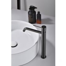 Monomando lavabo alto Génova black gun metal