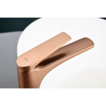 Imex - Monomando lavabo Delos oro rosa cepillado