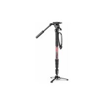 Monopiede con Testa Kit Video Element Mii Alluminio con Testa Fluida Black e Red MVMELMIIA4LIVE - Manfrotto