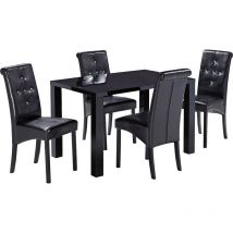 Monroe Puro Medium Dining Table Black