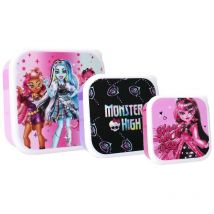 Brotzeitbox 3in1 – Perfekte Lunchbox für Schule und Freizeit - Monster High
