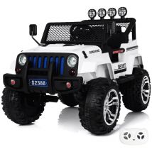 Berghoff - Jeep 4x4 - Voiture à Batterie pour Enfants - 12V - 2 à 6 ans - Blanc