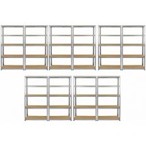 Monster-shop - 10 Rayonnages 180 x 30 x 90cm Acier Galvanisé - Organisation Bureau, Garage et Entrepôt Atelier - Résistantes à la Corrosion - 175 kg