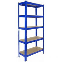 Monster Racking - 2 Rayonnages T-Rax en Acier Sans Boulons Bleus 75cm x 30cm x 150cm